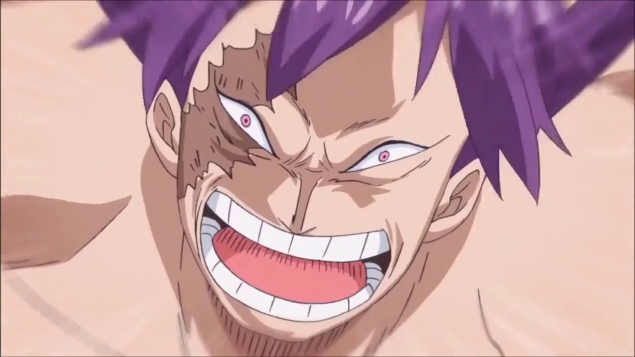 Luffy (Tankman) Final Blow vs Cracker (One Piece english sub)