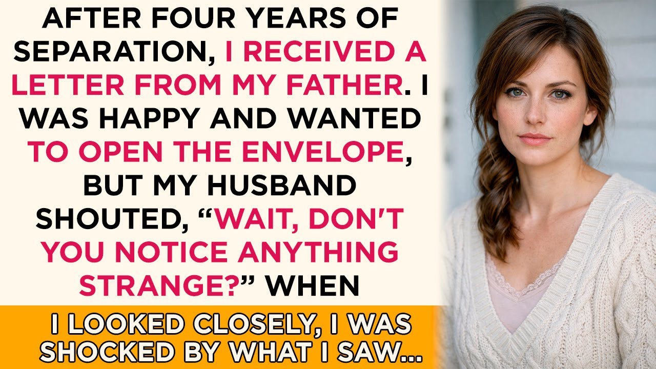 After four years of separation, I received a letter from my father. I was happy and wanted...
