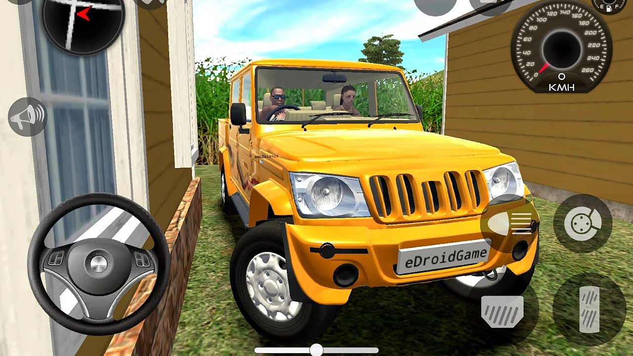 New Indian Cars: Mahindra Bolero Camper Driving in Village Gadi Wala Game Car Game Android Gameplay