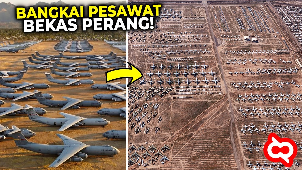 Ribuan Pesawat Terbengkalai Tersusun Rapi Di Tempat ini! Daftar Kuburan Pesawat Terbesar di Dunia