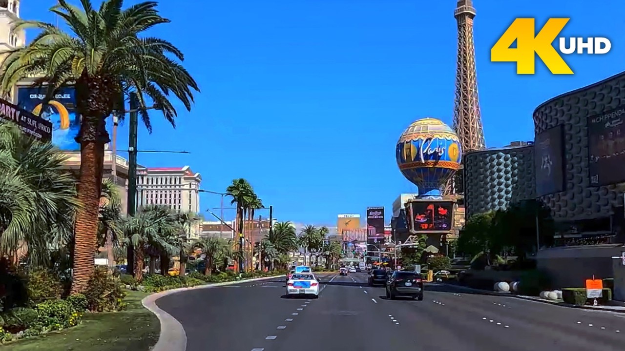 Las Vegas Strip Drive 4K | Full Las Vegas Boulevard Driving Tour