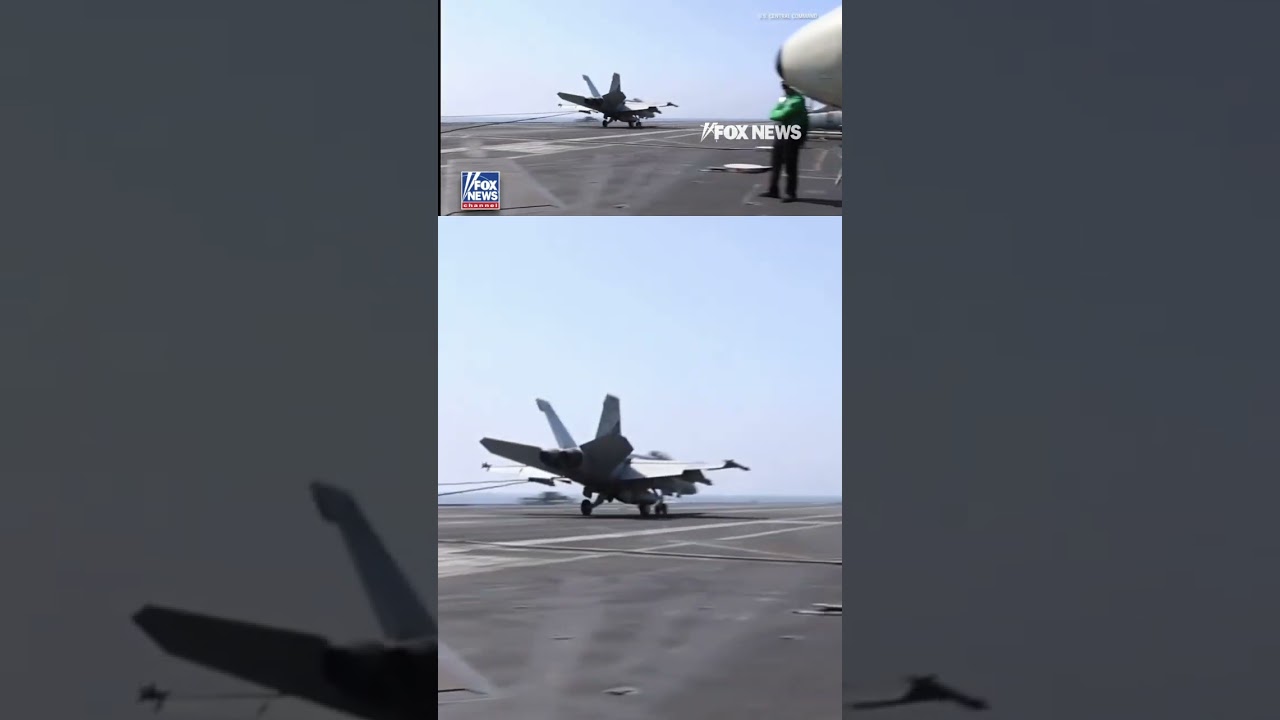 SEE IT: Fighter jets return from combat operations over Iran #shorts #foxnews #iran