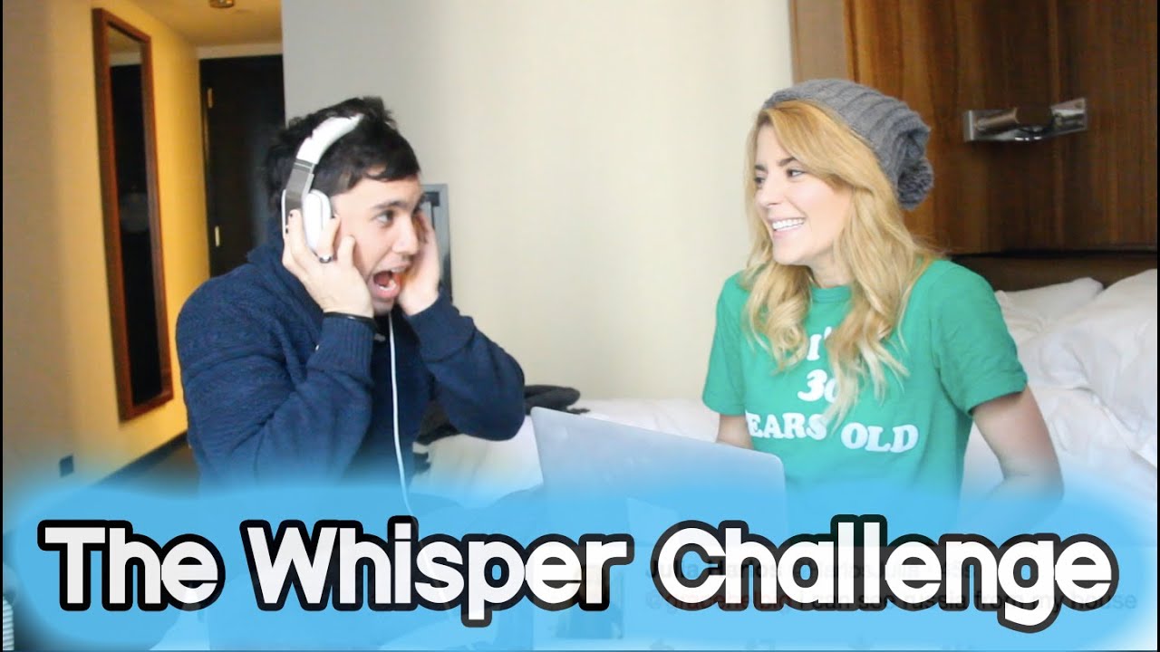 THE WHISPER CHALLENGE (ft Chester See) // Grace Helbig