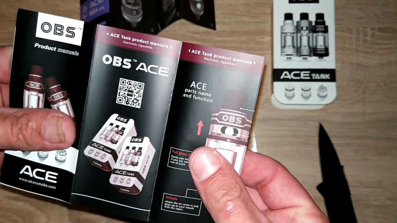 Атомайзер Original OBS ACE Tank Atomizer with 4.5ml с магазина www.gearbest.com