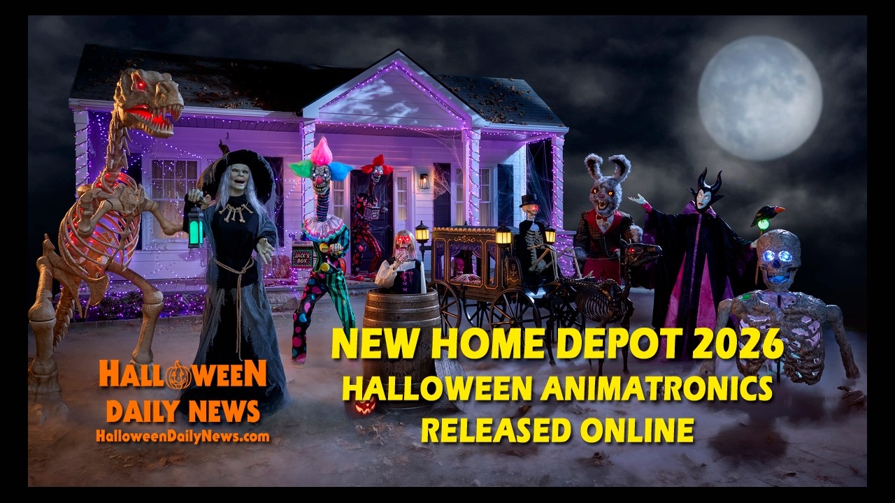 Новые аниматронные фигуры Home Depot 2026 года уже доступны онлайн к середине подготовки к Хэллоу...