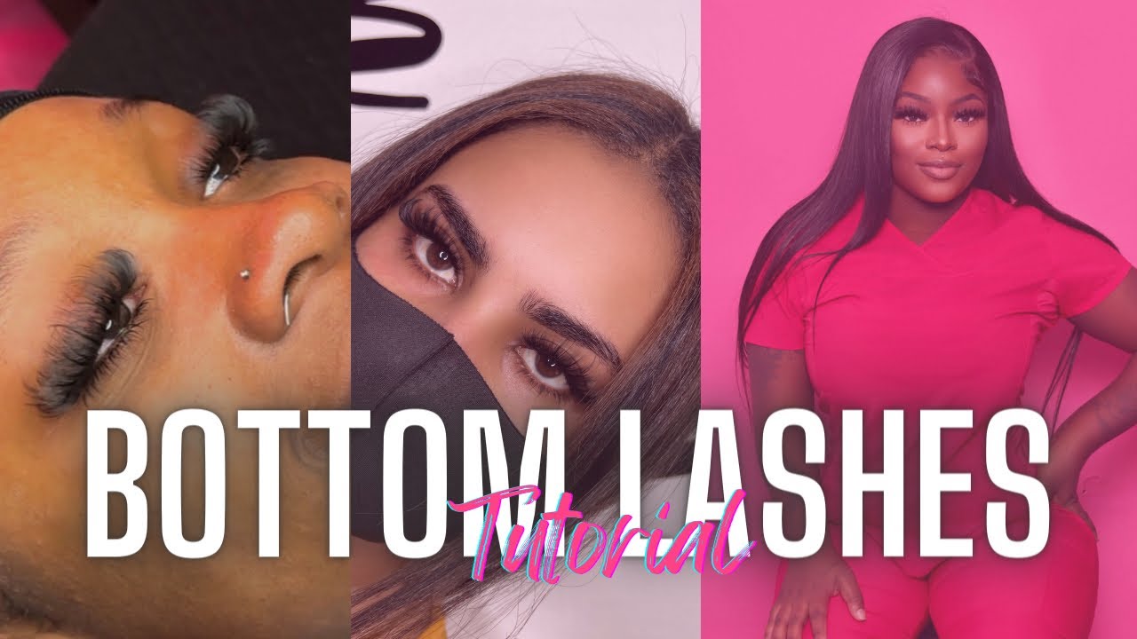 BOTTOM LASHES: LASH TECH FRIENDLY 💕 HOW TO APPLY BOTTOM EYELASH EXTENSIONS MINI VLOG