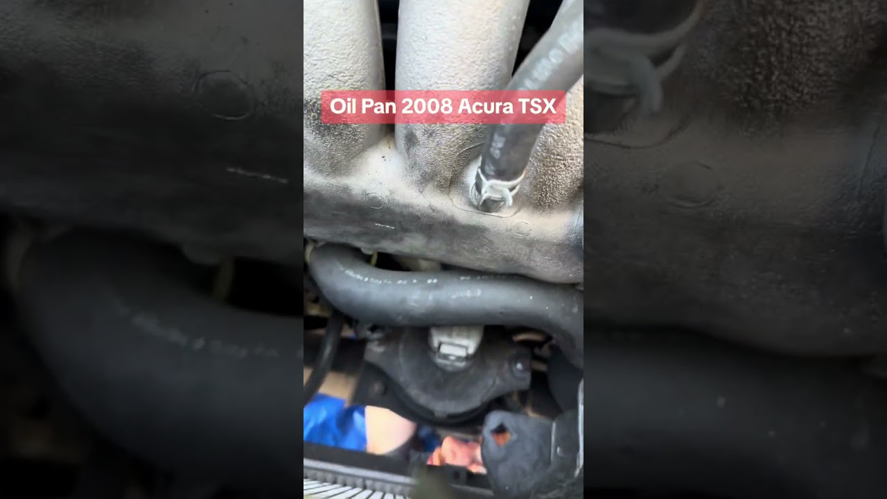2008 Acura TSX 2.4l oil pan replacement #mobilemechanic #acura