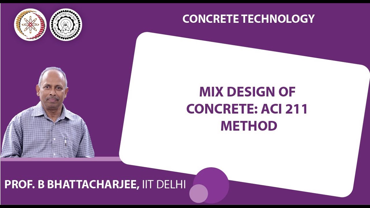 Mix Design of concrete: ACI 211 Method