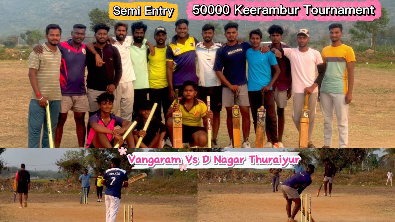 Quarter Final Match 50k Keerambur Cricket Tournament Highlights konjaneram cricket 