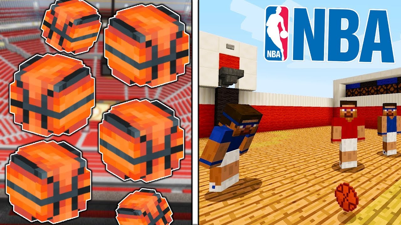 NBA BASKETBALL LUCKY BLOCKS IN MINECRAFT - MOD CHALLENGE | JeromeASF