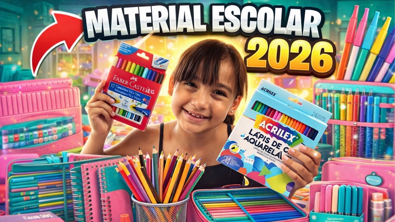 ORGANIZANDO O MEU MATERIAL ESCOLAR DE 2026 (PARTE 1)