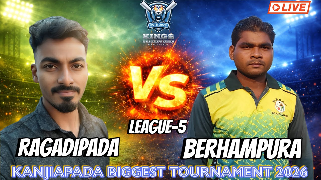 🛑LIVE :🏆: LEAGUE-5: Ragadipada VS  Berhampura -KANJIAPADA BIGGEST  TOURNAMEN 2026 :