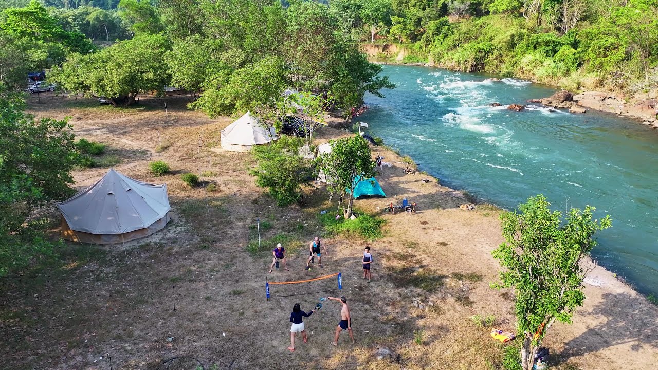 La Ngâu Camping | Inflatable Kayak & Pickleball on Grass