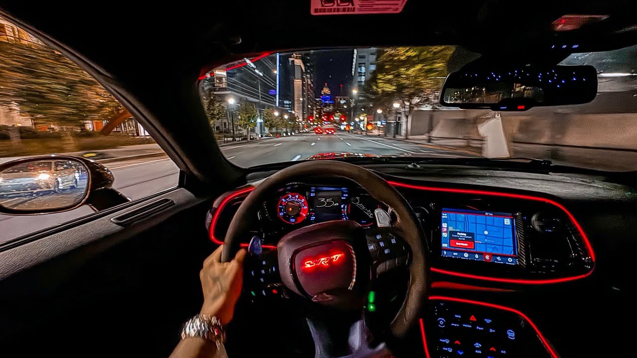 LATE NIGHT HELLCAT REDEYE DRIVE POV 🐈‍⬛