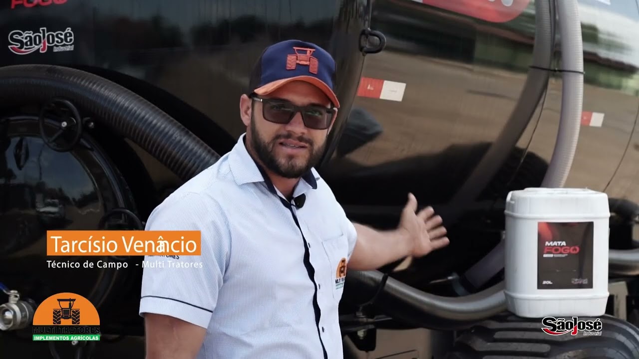 Demonstração do Tanque Agrícola Mata Fogo na Multi Tratores em Porangatu, GO