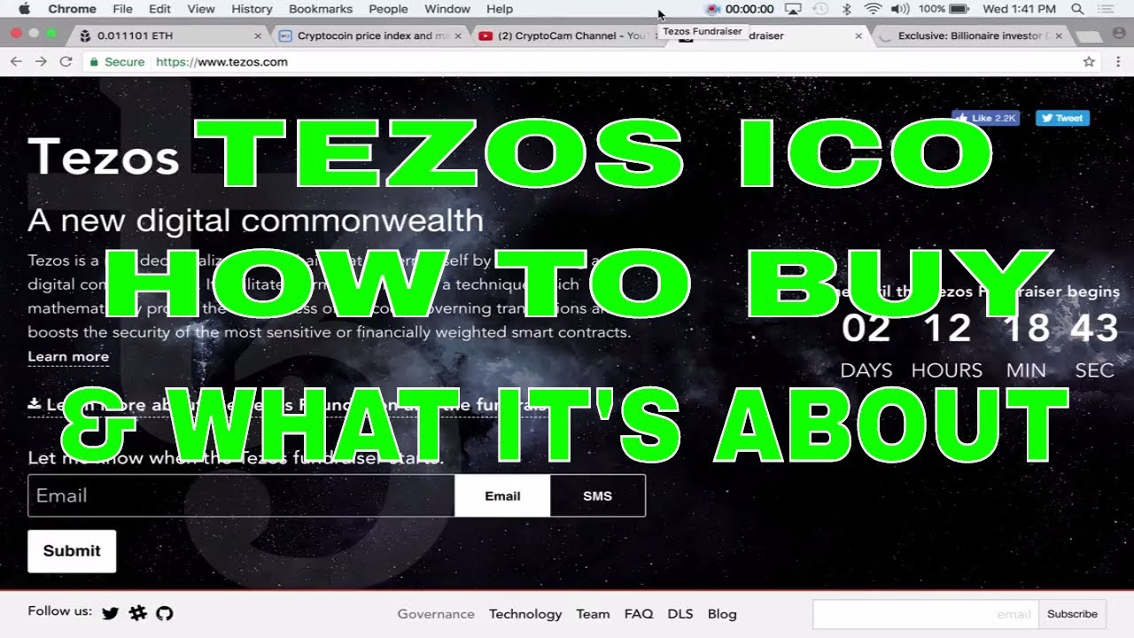 Tezos ICO How To Buy & What It's About