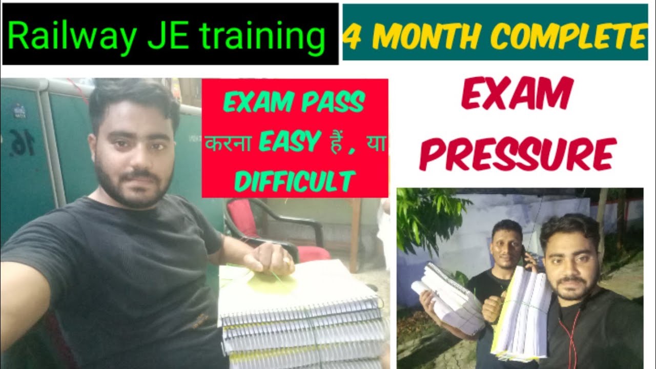 Is it easy or difficult to pass the exam in Railway JE training?