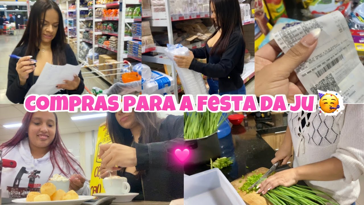COMEÇAMOS OS PREPARATIVOS 🥳 COMPREI  OS COMES E BEBÊS PARA A FESTA - VIDA DE MÃE SOLO