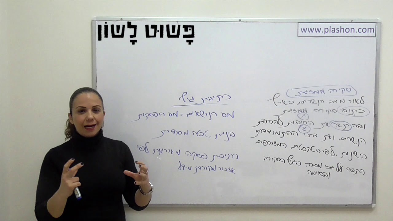 סקירה ממזגת-כתיבת גוף