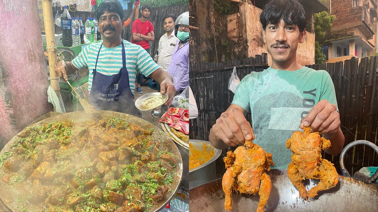Devi Lal ji ka Famous Tawa Wala Litti Chicken 🤩🤩 || Rozana bechte he 80-100 Kg Litti Chicken 😱😱