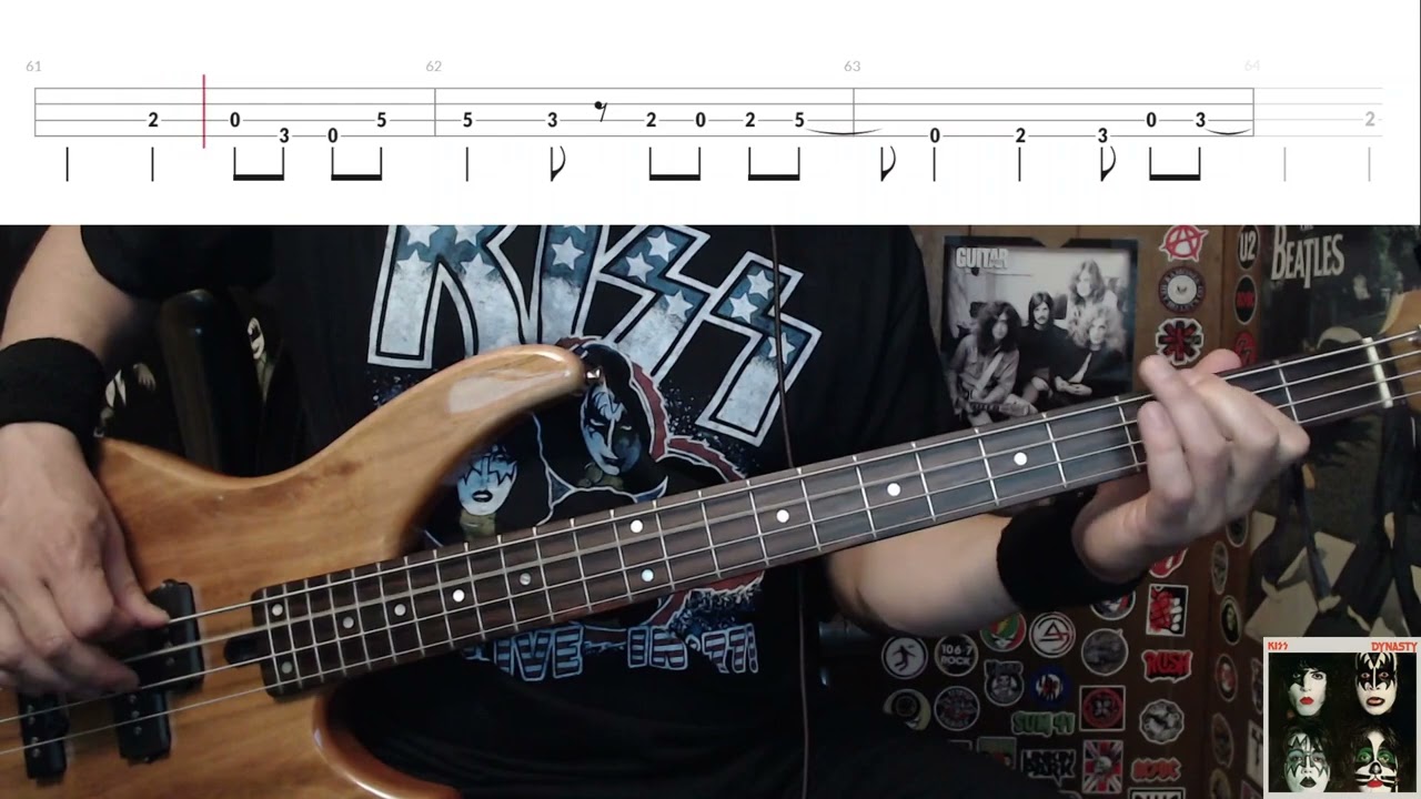 Sure Know Something by Kiss - Bass Cover with Tabs Play-Along