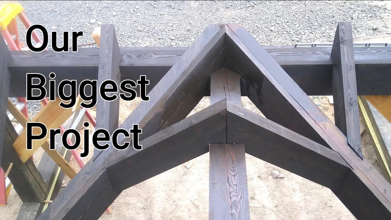 Biggest Timber Frame Yet (6 months later)