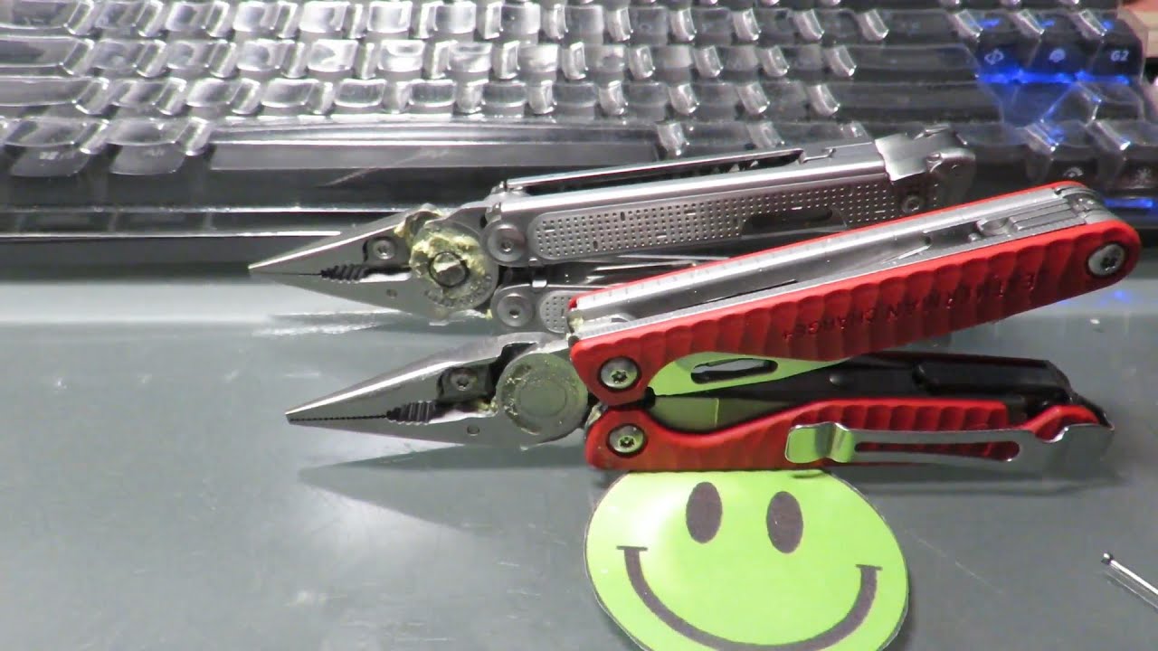 Leatherman FREE P4 & CHARGE+ G10 : Grind stiff pliers (with grinding paste)