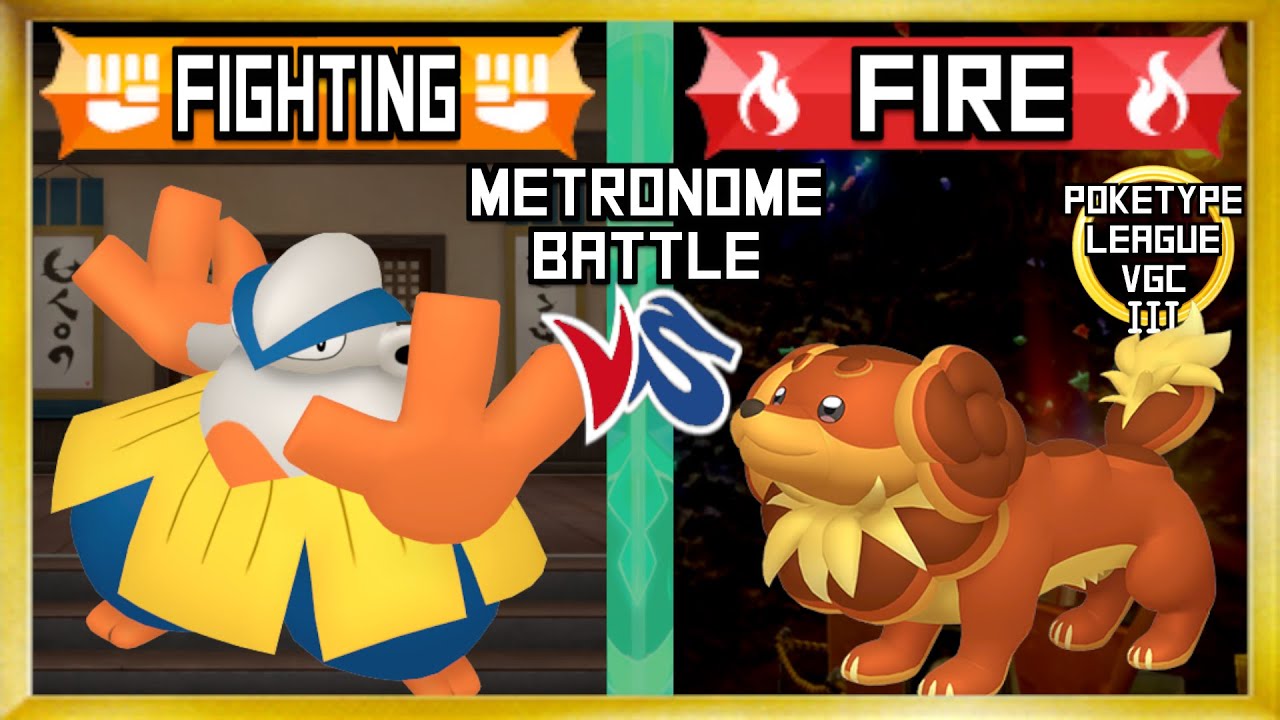 Боевые типы против огненных типов! Кто победит в этой битве Pokemon METRONOME? | PokeType League ...