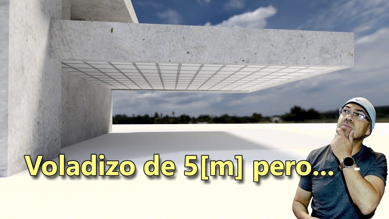 Analizo una losa en voladizo de 5 metros de largo! Y encuentro esto...