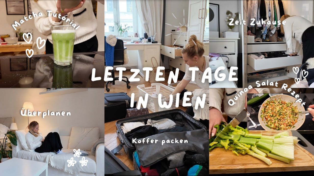 Letzten Tage in Wien I Koffer packen, alles überdenken, Quinoa Salat, Matcha I KathaMariie
