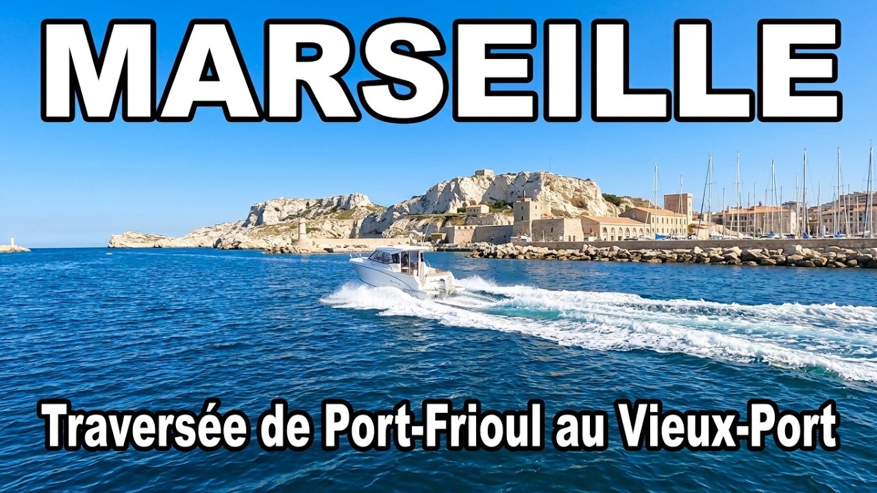MARSEILLE 🇫🇷 Embarquez avec moi dans la navette de Port-Frioul au Vieux-Port