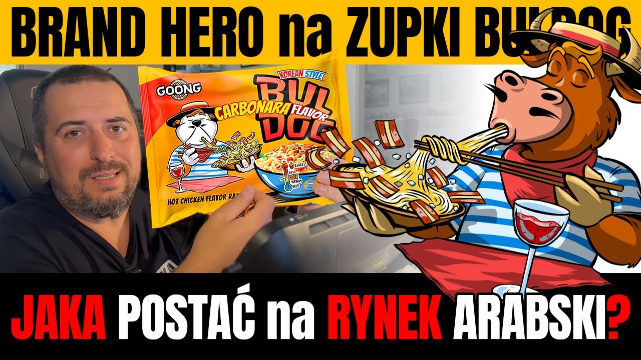 MÓJ projekt w DINO! PROJEKTUJĘ postać BRAND HERO na zupki BUL DOG! Wersja na rynek ARABSKI!