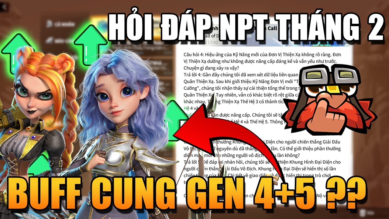 HỎI ĐÁP NPT THÁNG 2 - ANH EM MAIN CUNG NHẬN TIN CỰC VUI !!!