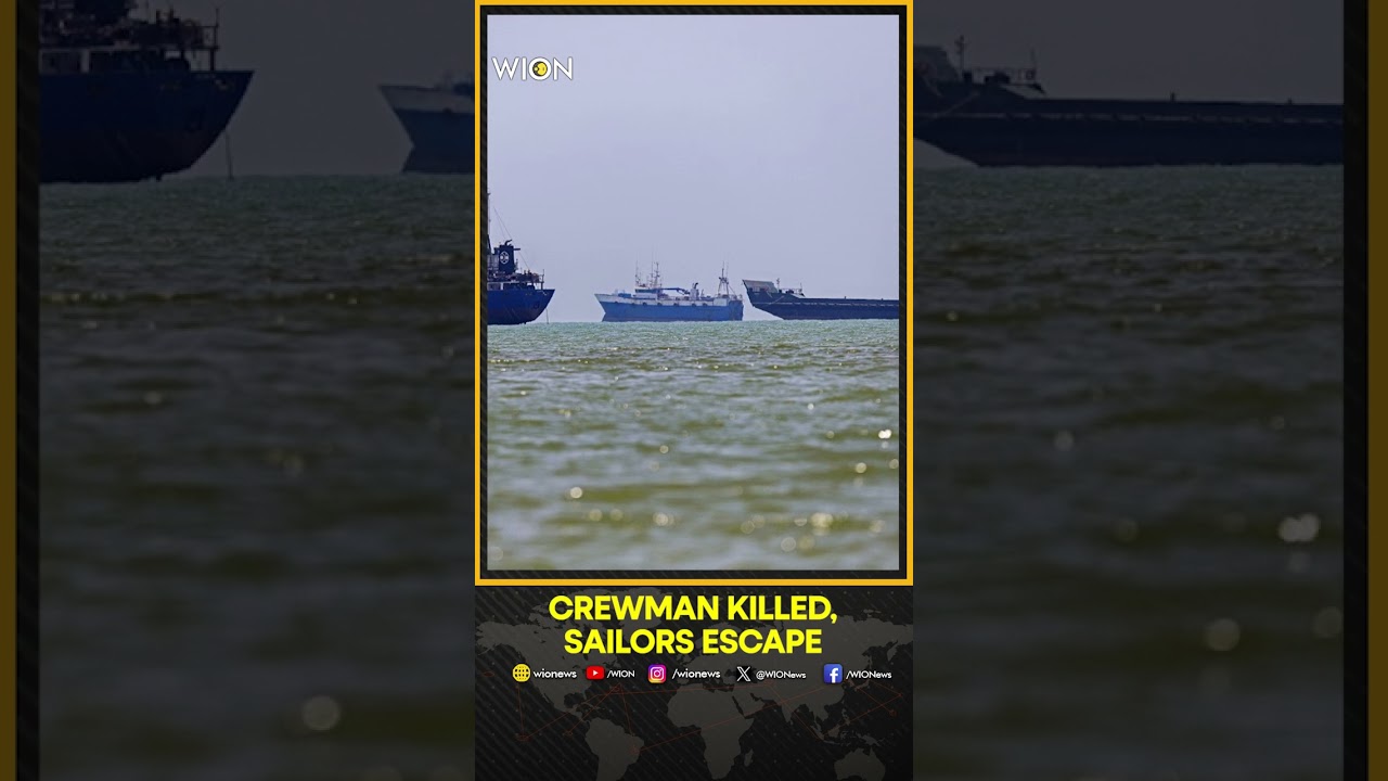Russian Drone Strike Sets Cargo Ship Ablaze Near Ukraine | WION Shorts