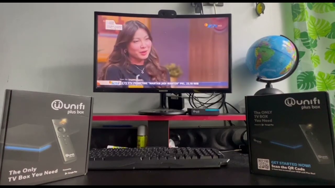 CARA TONTON SIARAN TV BERBAYAR DENGAN  UNIFI PLUS BOX .