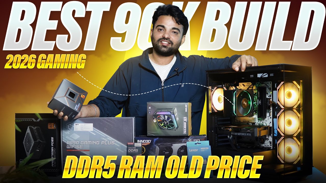 90K PC Build 2025 🚀 Ryzen 5 7600 + RTX 5060  1080p & 1440p Gaming Beast