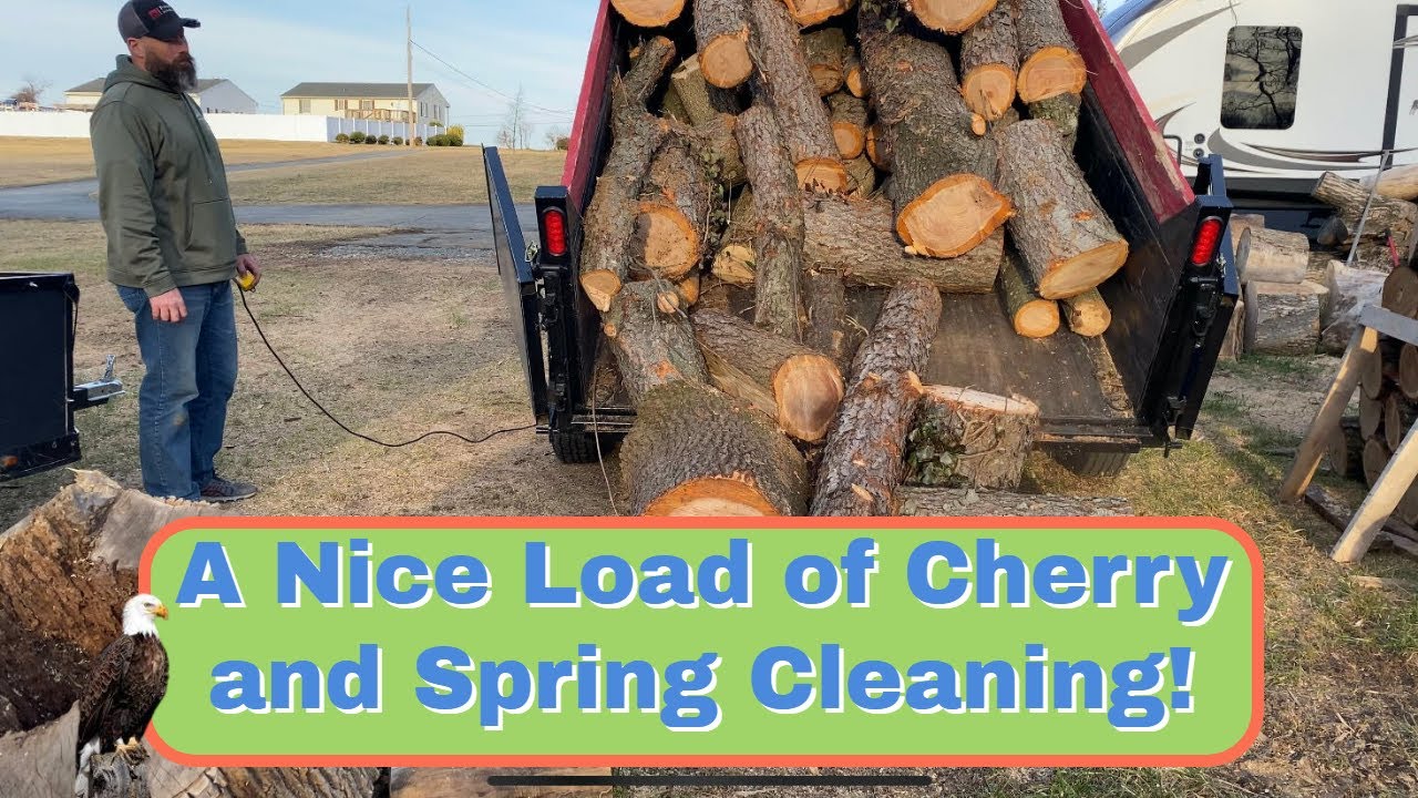 A LOAD OF CHERRY FIREWOOD AND TIME TO CLEAN UP! - #68.
