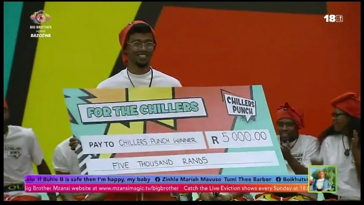 Ashay Wins Chillers Punch Task Congratulations BIG BROTHER MZANSI 2026 LIVE | #Bbmzansis6