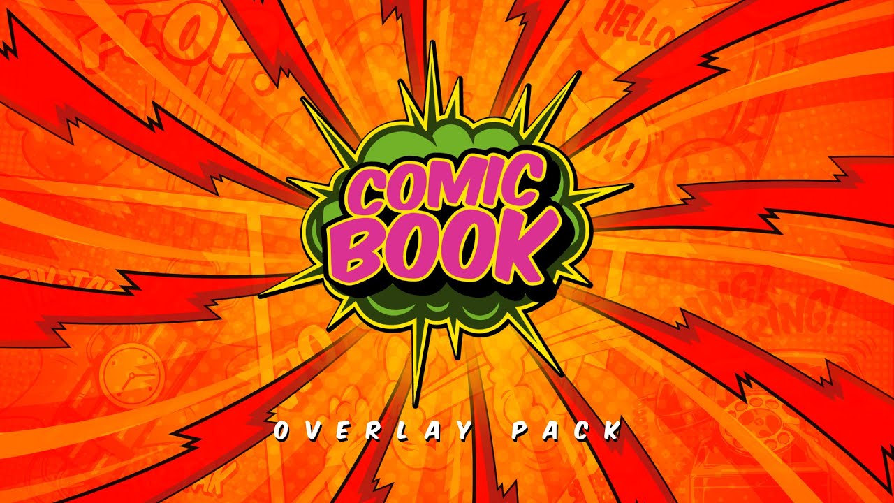 Comic Book - Stream Overlay Pack