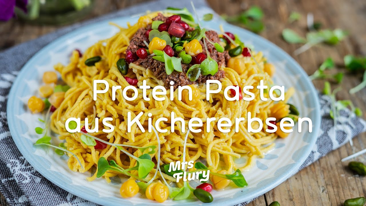 Kichererbsen Pasta selber machen / Rezept Kicherbsennudeln glutenfrei / mit der Cuisinart