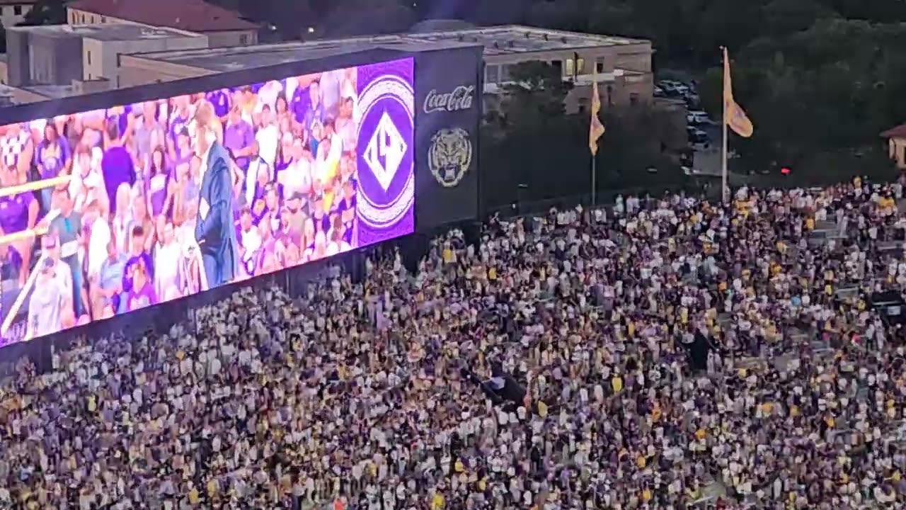 LSU Band Pregame with a Special Announcement by Borne vs. South Carolina 2025