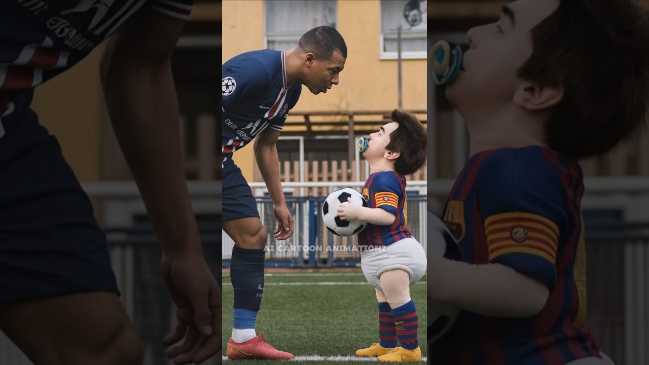 Mbappe vs Messi (All Versions) 👶🏻😂