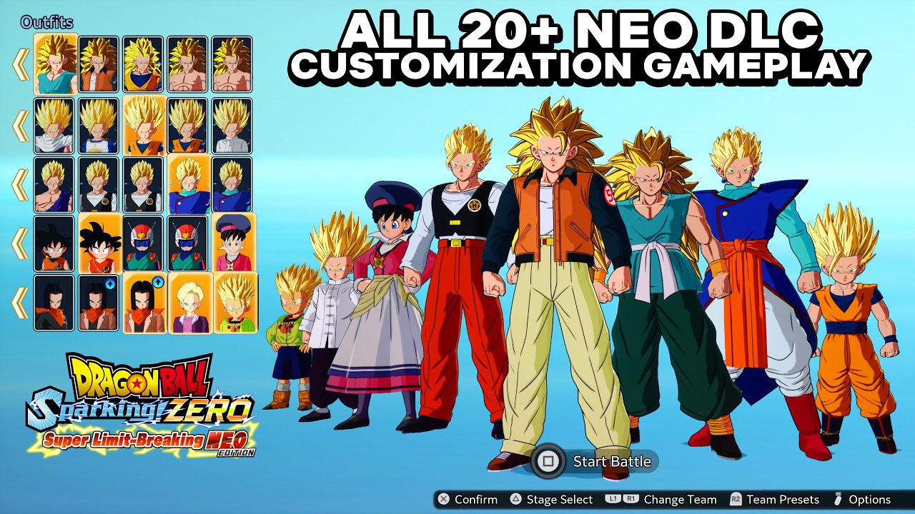 NEW NEO DLC CUSTOMIZATION UNLOCKED! Dragon Ball Sparking Zero All Transformations & Attacks Gameplay