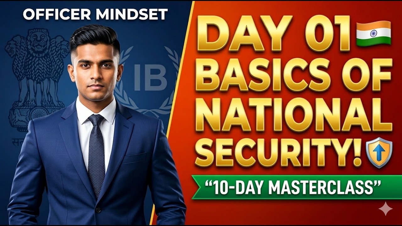 Day 01: Basics of National Security 🇮🇳 Part 1 | 10-Day IB ACIO Interview Masterclass 🛡️📖