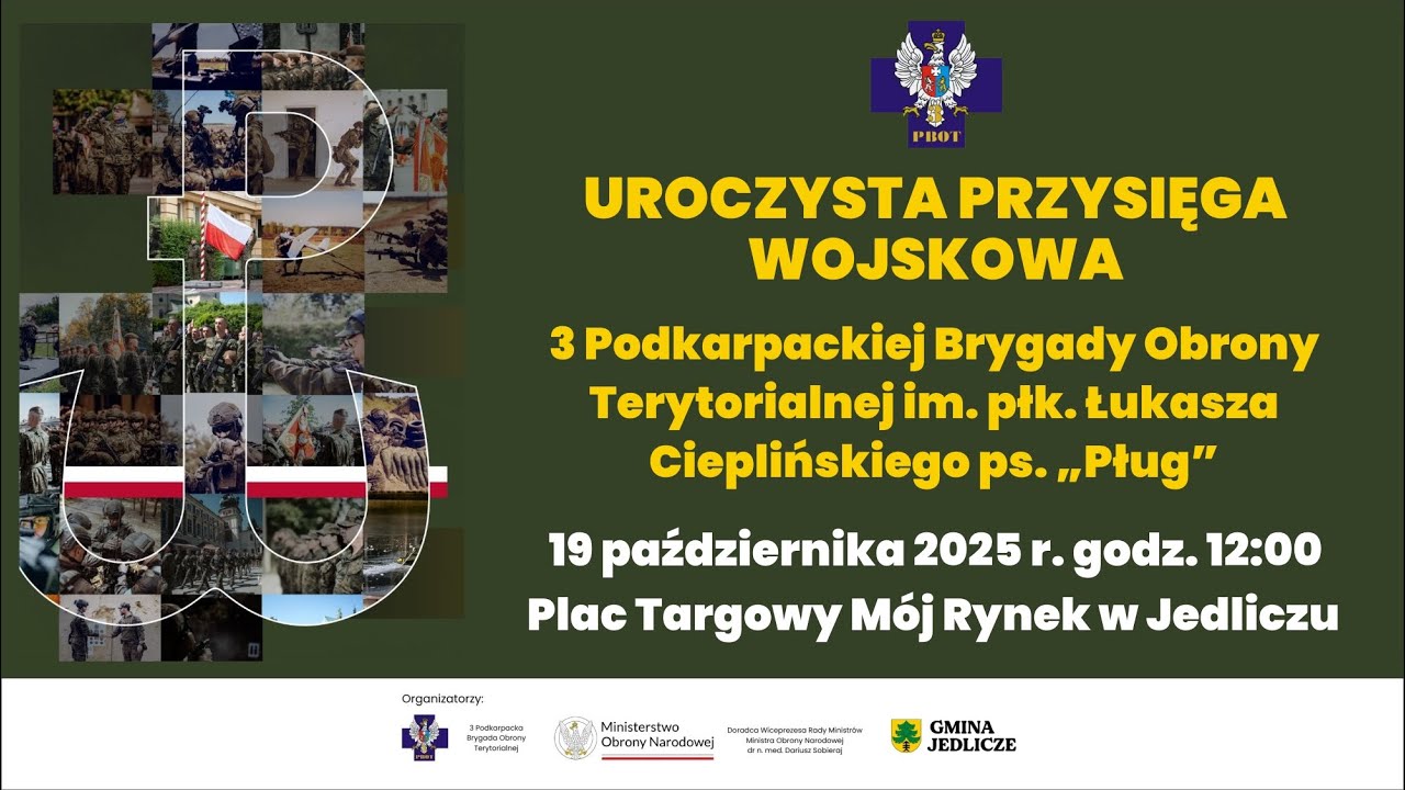Uroczysta Przysięga Wojskowa 3 Podkarpackiej Brygady Obrony Terytorialnej - konferencja prasowa