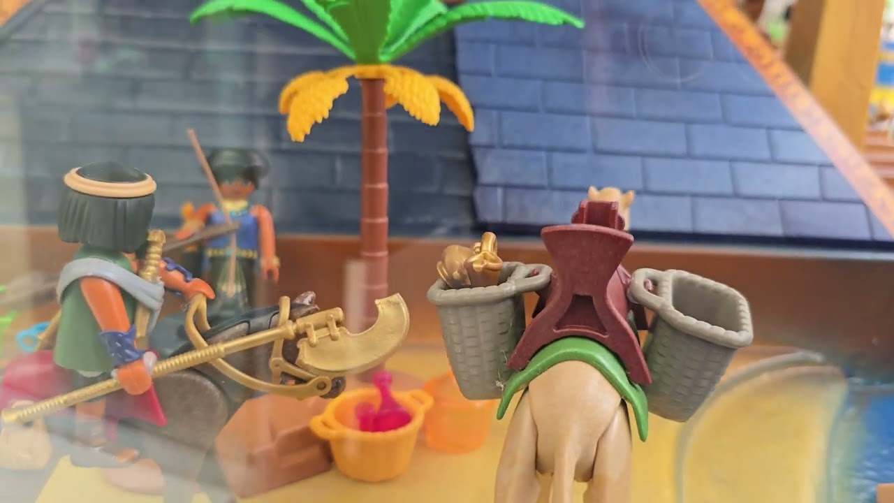 Exposición de Playmobil Romanos y Egipcios en el Centro Comercial Xanadú,  Arroyomolinos,  Madrid.