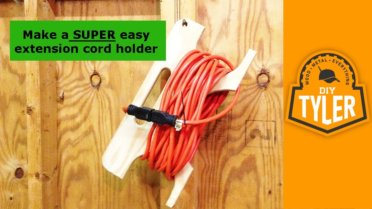 Extension Cord Reel from scrap Wood