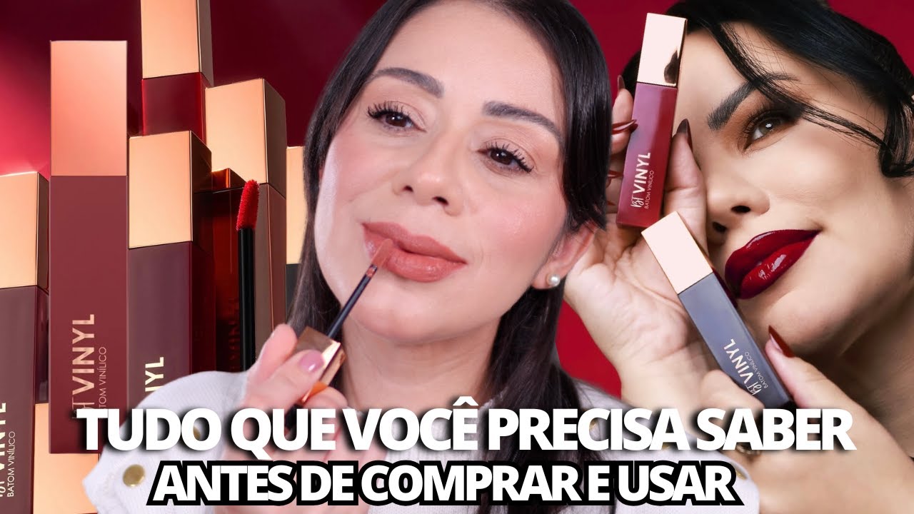 Novidade Bruna Tavares Batom Vinyl | Teste de dura&ccedil;&atilde;o, Copara&ccedil;&atilde;o e Resultado final