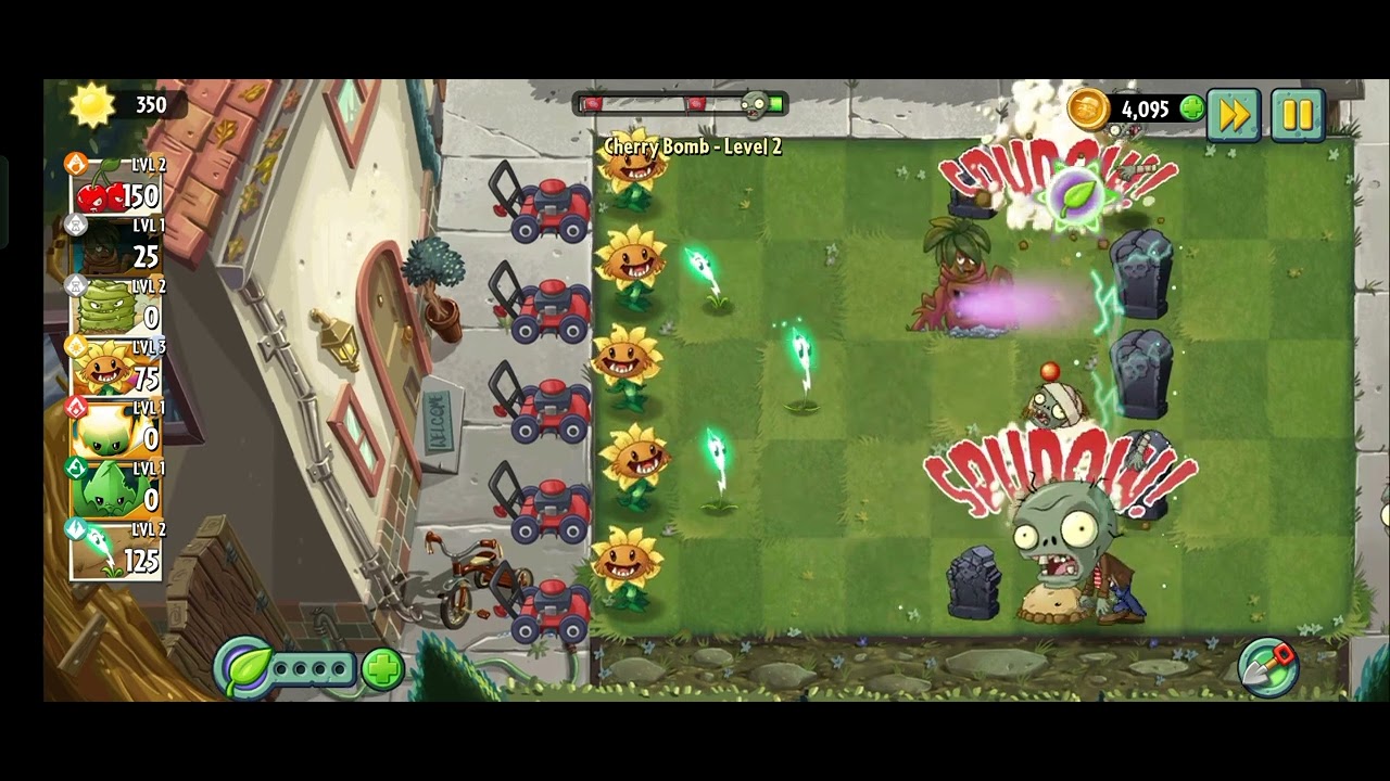 Plants Vs Zombie 2 Cherry Bomb level 2