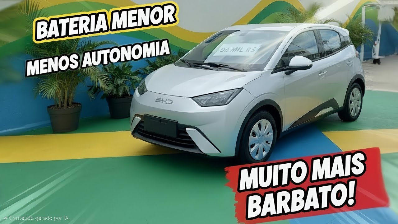 BYD DOLPHIN GL: Novo Mini Nacional de 98 MIL  mas não é para todos